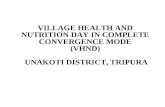 VILLAGE HEALTH AND NUTRITION DAY IN COMPLETE CONVERGENCE MODE (VHND)  UNAKOTI DISTRICT, TRIPURA