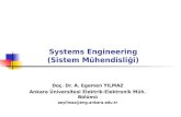 Systems Engineering (Sistem Mühendisliği)