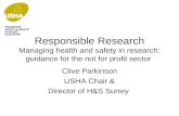 Clive Parkinson USHA Chair & Director of H&S Surrey