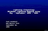 Lightning Climatology Oklahoma Lightning Mapping Array May - September, 2004 - 2005