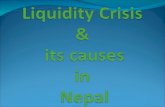 Liquidity Crisis  &  its causes  in  Nepal
