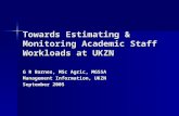 Towards Estimating & Monitoring Academic Staff Workloads at UKZN
