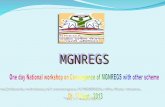 One day National workshop on Convergence of  MGNREGS  with other scheme   Dt. 17 Sept., 2013