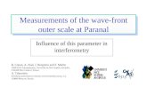 Measurements of the wave-front outer scale at Paranal