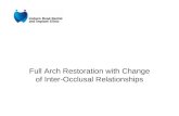 Full Arch Restoration with Change of Inter-Occlusal Relationships