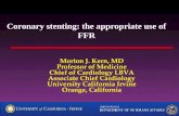 Coronary stenting: the appropriate use of FFR