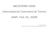 INCOTERM 2000 International Commercial Terms AWP, Feb 25, 2008