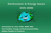 Environment & Energy Issues 2005-2006
