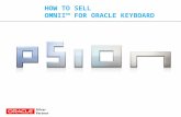 HOW TO SELL OMNII™  For Oracle KEYBOARD