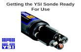 Getting the YSI Sonde Ready For Use