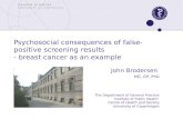 Psychosocial consequences of false-positive screening results  - breast cancer as an example