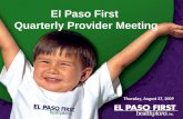 El Paso First  Quarterly Provider Meeting