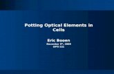 Potting Optical Elements in Cells Eric Booen December 8 th , 2008 OPTI 521