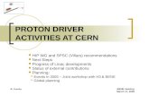 PROTON DRIVER ACTIVITIES AT CERN