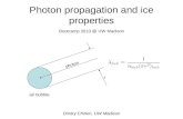 Photon propagation and ice properties