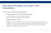 New Data Strategy on People with Disabilities