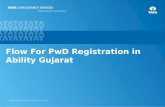 Flow For PwD Registration in  Ability Gujarat