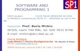 SOFTWARE AND PROGRAMMING 1
