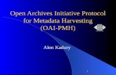 Open Archives Initiative Protocol for Metadata Harvesting (OAI-PMH)