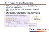 FSP Form Filling Guidelines