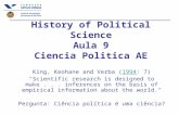 History of Political Science Aula 9 Ciencia Politica AE