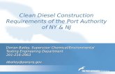 Clean Diesel Construction Requirements of the Port Authority of NY & NJ