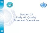 Section 14 Daily Air Quality  Forecast Operations