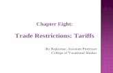 Chapter Eight: Trade Restrictions: Tariffs