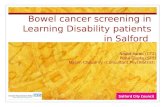Bowel cancer screening in Learning Disability patients in Salford