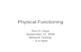 Physical Functioning