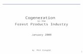 Cogeneration  in the Forest Products Industry January 2008 by Phil Zirngibl