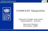 UNDP-GEF Adaptation