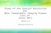 Study of the Spatial Resolution and  Muon Tomographic Imaging Properties of  Glass RPCs