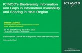 ICIMOD’s Biodiversity Information and Gaps in Information Availability and Sharing in HKH Region