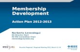Membership Development Action Plan 2012-2013