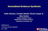 Generalised Evidence Synthesis