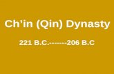 Ch’in (Qin) Dynasty