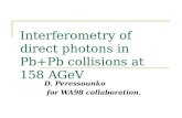 Interferometry of direct photons in Pb+Pb collisions at 158 AGeV
