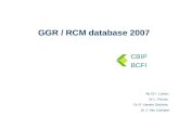 GGR / RCM database 2007