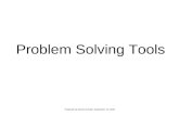 Problem Solving Tools