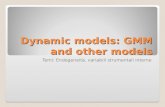 Dynamic  models : GMM and  other models