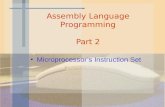Assembly Language Programming Part 2