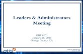 Leaders & Administrators Meeting