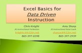 Excel  Basics for  Data  Driven  Instruction