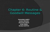 Chapter 6: Routine & Goodwill Messages
