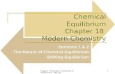 Chemical Equilibrium Chapter 18  Modern Chemistry