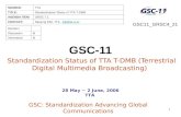 GSC-11 Standardization Status of TTA T-DMB (Terrestrial Digital Multimedia Broadcasting)