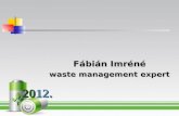 Fábián Imréné waste management expert