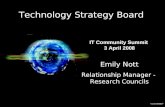 Emily Nott Relationship Manager -  Research Councils