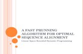 A fast Prunning  Algorithm for optimal Sequence Alignment